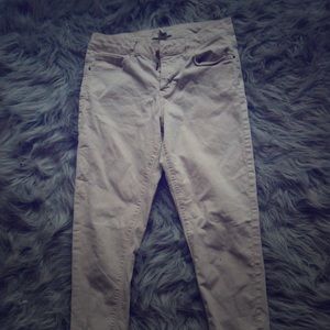 Light pink skinny jeans